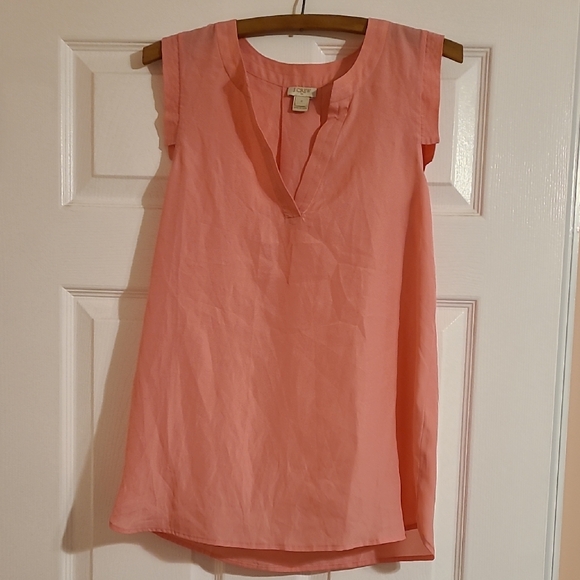LOFT Tops - LOFT Peach V-Neck Tunic Top